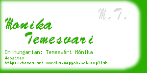 monika temesvari business card